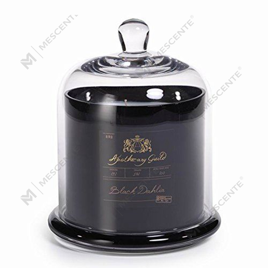 Mescente Luxuria Silver Domed cover Candle possessor vitrei testudine Jars