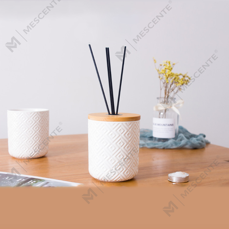 M&Solent 100ml 200 ml Round Ceramic Aroma Decorative Vitri Bottle Reed Difusores