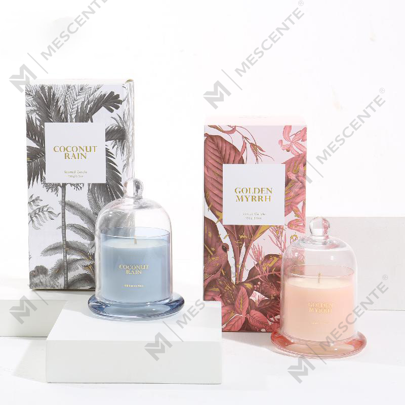 M&Scent Custom Logo Luxuria Boxes Cera 100% Naturalis Mini Domus Candle Gift