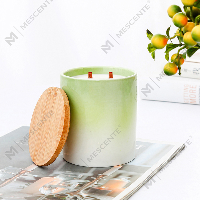 M&Solent Private Label Home Decoration Custom Scented Candles In Ceramic Candle Jars