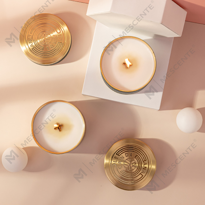 Luxuria customized Secretum Label Citta Labeled Wick Wooden Wick odorata SOY cerae candelis arefactis floribus