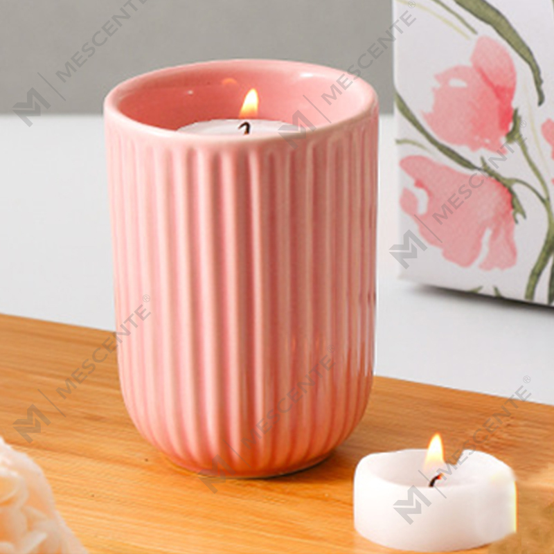 Lupum Luxuria Lorem Secretum Label Orbis Ceramic SOY Cera Woodwick Candelae odoratae in mole