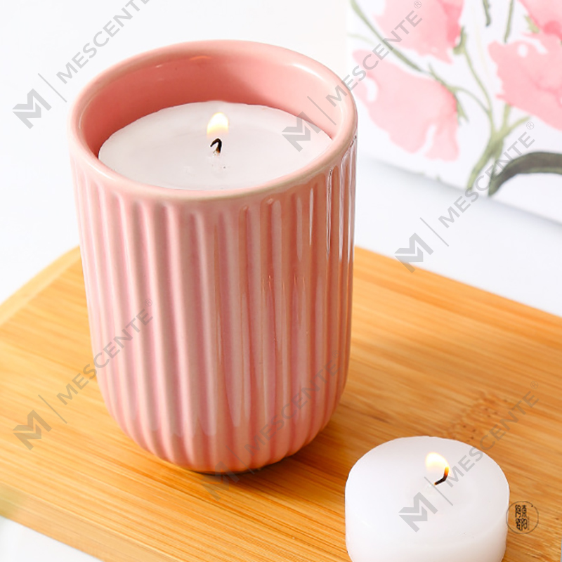 Lupum Luxuria Lorem Secretum Label Orbis Ceramic SOY Cera Woodwick Candelae odoratae in mole