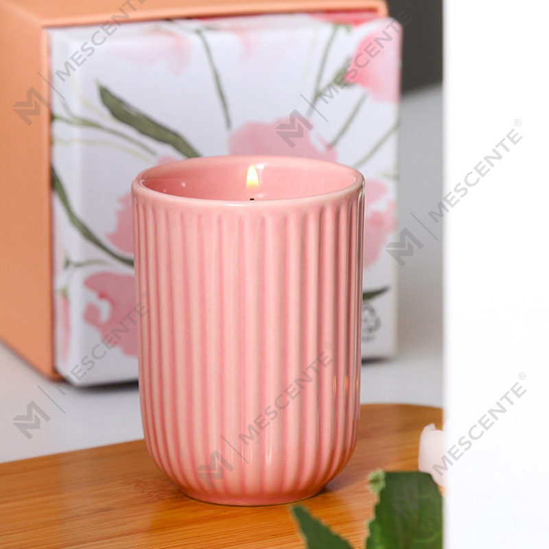 Lupum Luxuria Lorem Secretum Label Orbis Ceramic SOY Cera Woodwick Candelae odoratae in mole