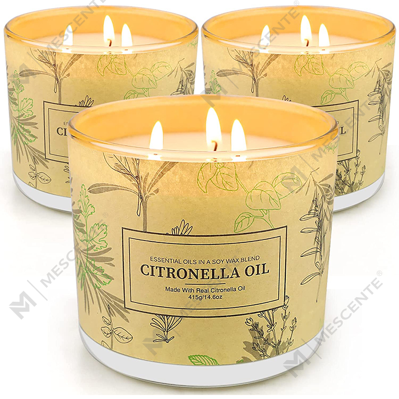 Aromatherapy Citronella Oil Candles Sets for Home Garden Patio Balcony