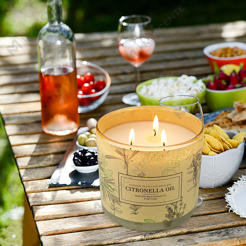 Aromatherapy Citronella Oil Candles Sets for Home Garden Patio Balcony