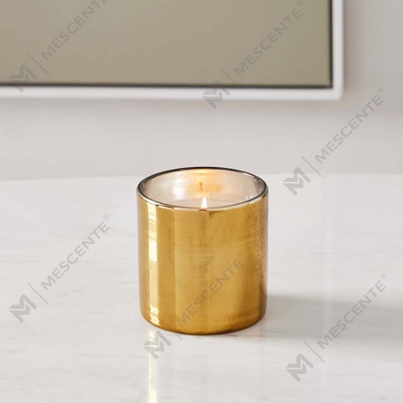 Luxuria Custom Aurum Print Logo Black Glass Jar Scented Soy Wax Candle Decoration Gift Set