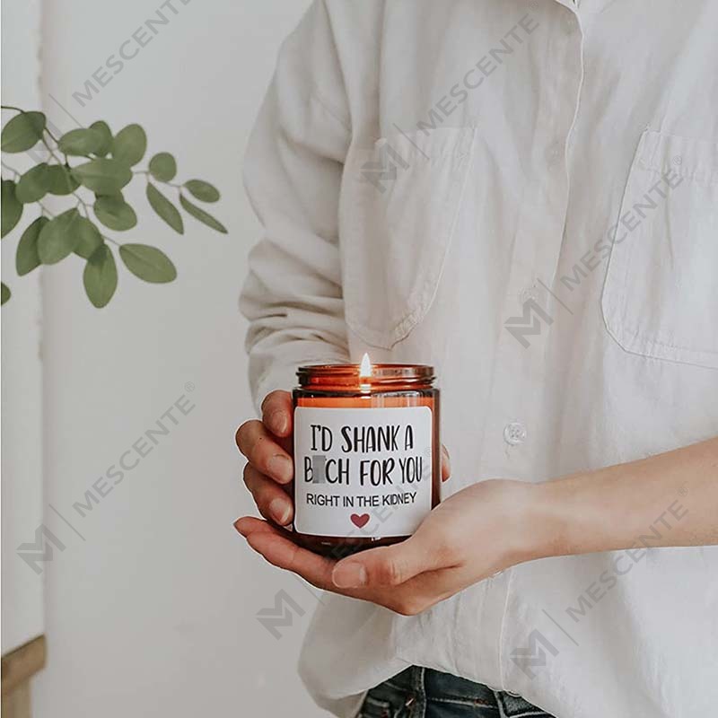M&Scent 100% Natural Wax Christmas Candle for Home Gift Set, Candle odorated In Glass Jar With Metal Lid