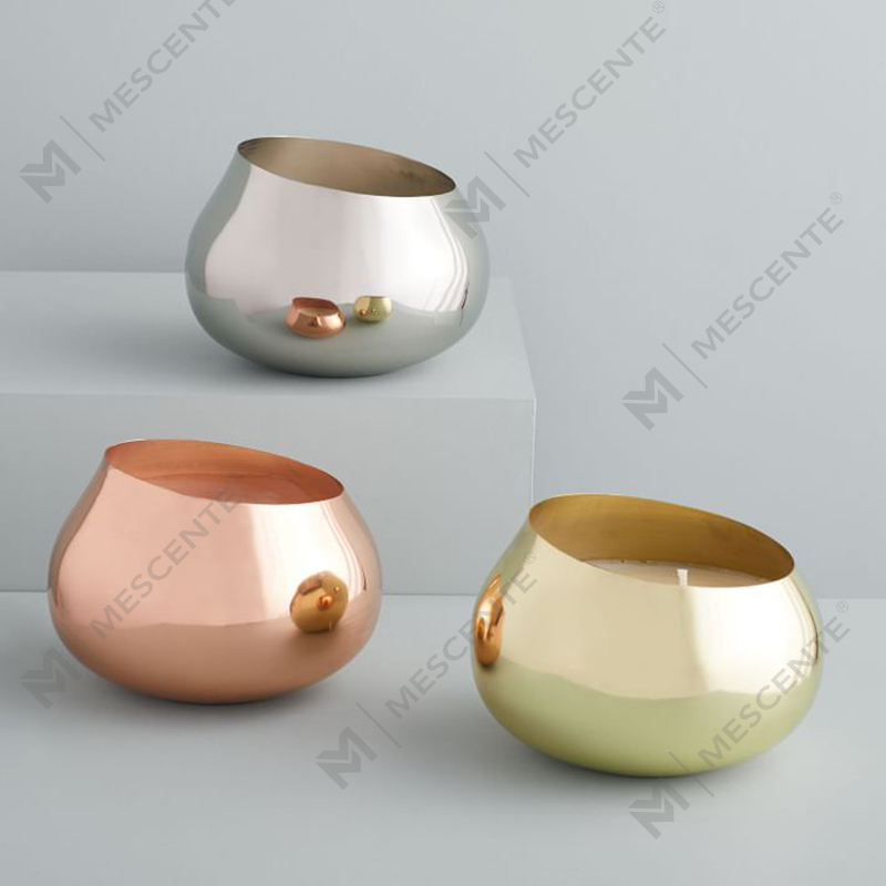 Tutus color deliciae privatae label Angled Metal Round Candles odorati