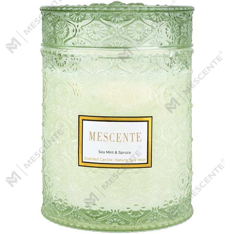 M&S cent Homemade Eucalyptus Spearmint Soy Cera arida flos odoris Spa Candle
