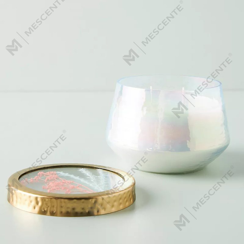 Wholesale customized Private Label Home Decoration Clear Glass Fors Scented Candles