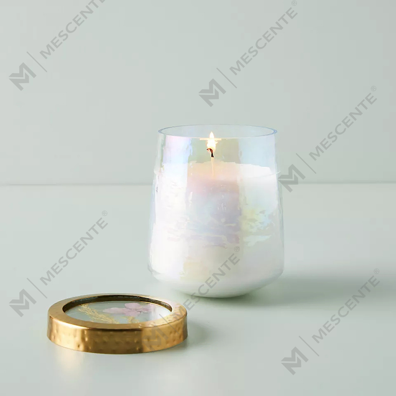 Wholesale customized Private Label Home Decoration Clear Glass Fors Scented Candles
