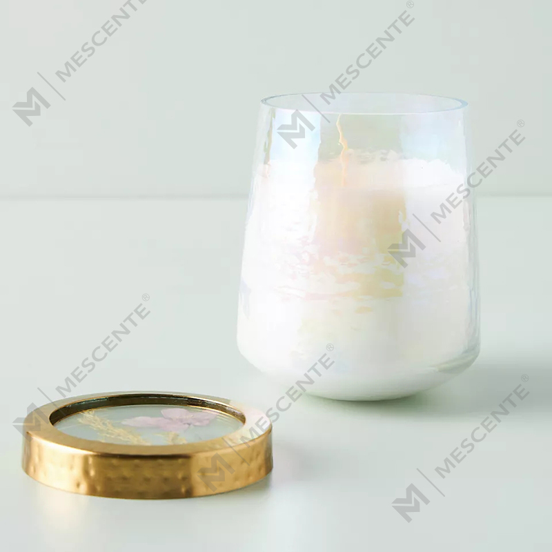 Wholesale customized Private Label Home Decoration Clear Glass Fors Scented Candles
