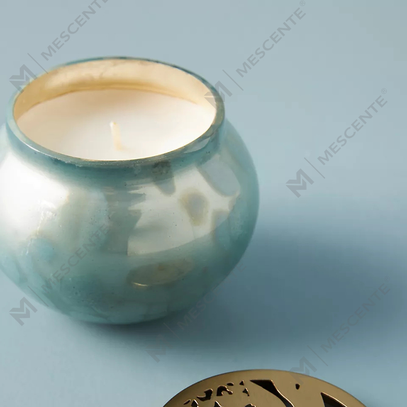 M&odor Private Label Custom Home Decoration Luxuria Glass Candle Jars Soy Cera odorata Candles Cum Lid