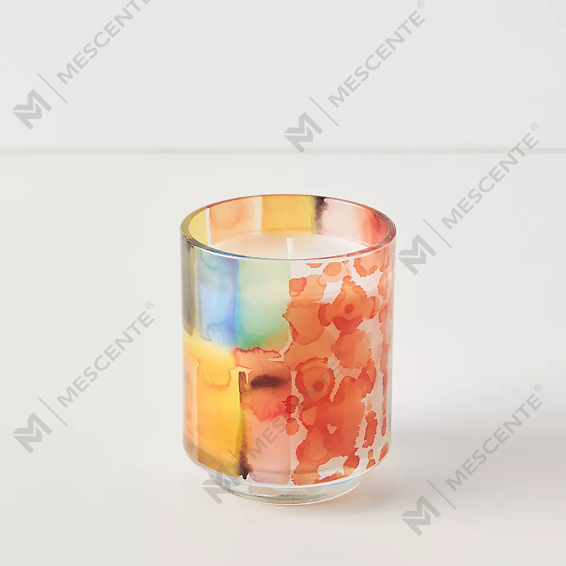 M&odore Luxuria Custom Decoration Private Label 3 Wick A Sunday Painter Glass Crystal Solented Soy Cera Candles