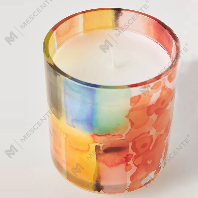 M&odore Luxuria Custom Decoration Private Label 3 Wick A Sunday Painter Glass Crystal Solented Soy Cera Candles