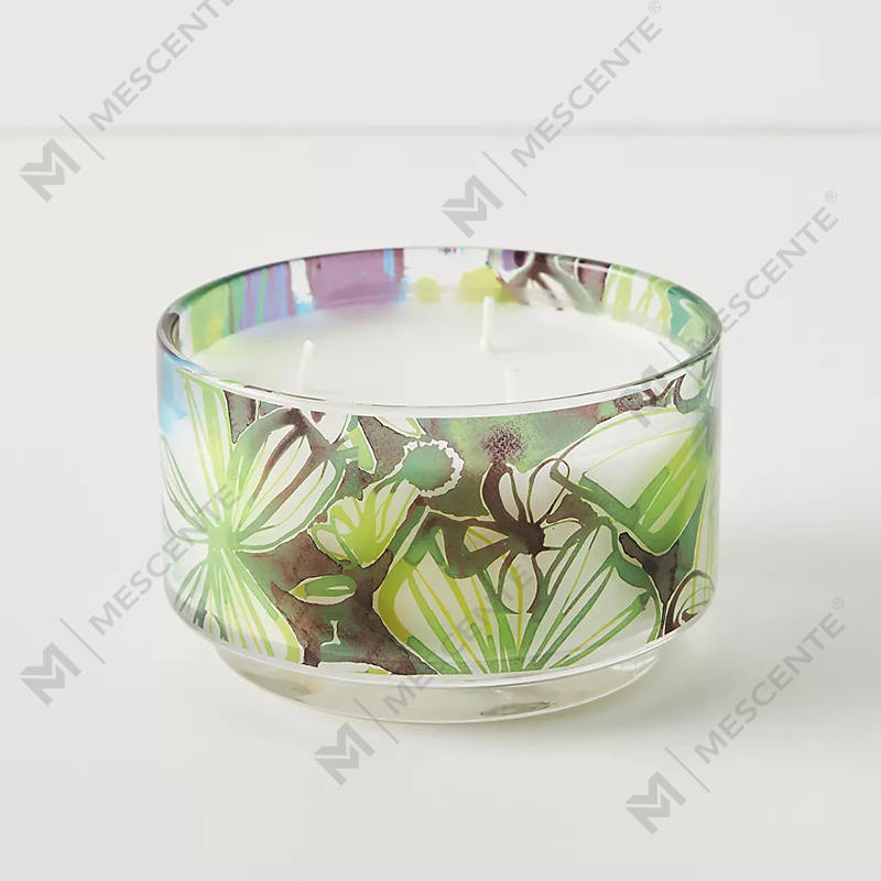 M&odore Luxuria Custom Decoration Private Label 3 Wick A Sunday Painter Glass Crystal Solented Soy Cera Candles