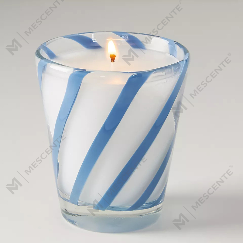 M&Solent Luxuria Alba Soy Cera Privatum Logo Nuptialis Candelae odoratae