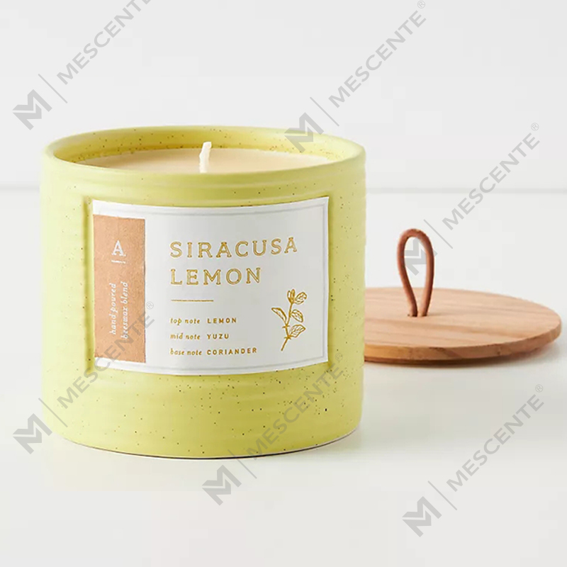 M & Odore Secretum Label Orbis Ceramic Jars odorata SOY Cera pullus Candles
