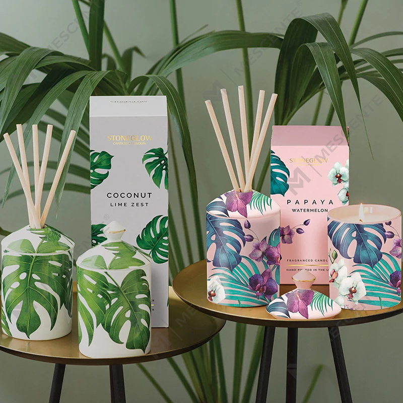 M&Solent Special Design Color Urban Botanics Tumbler Candle with Folding Box