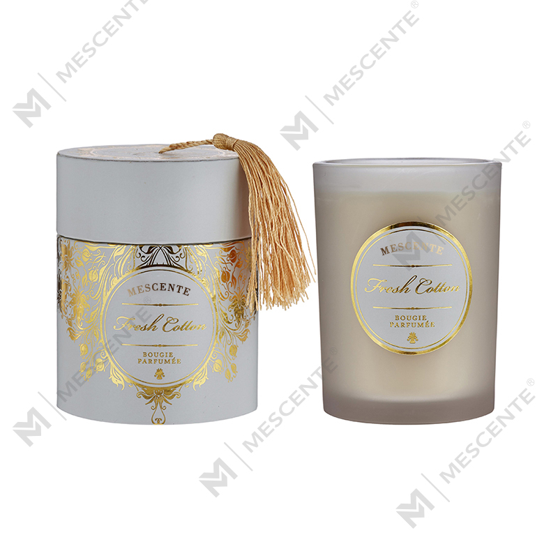M&Solent Luxuria Nativitatis Alba Privatum Logo Candelae odoratae