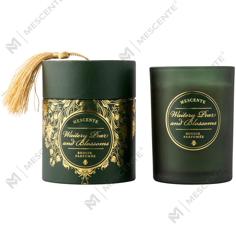 M&Solent Luxuria Nativitatis Alba Privatum Logo Candelae odoratae