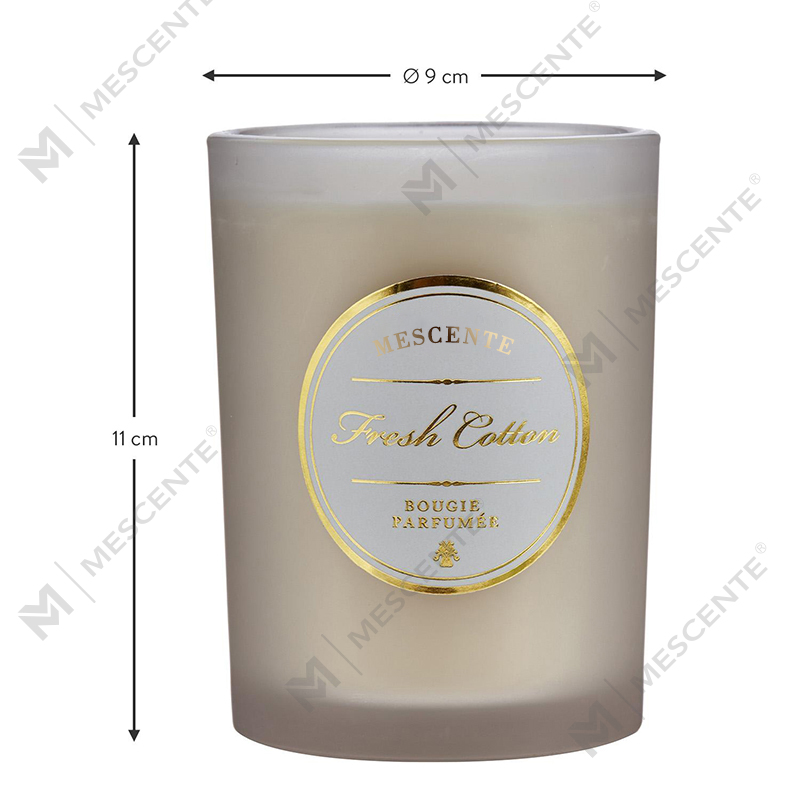 M&Solent Luxuria Nativitatis Alba Privatum Logo Candelae odoratae