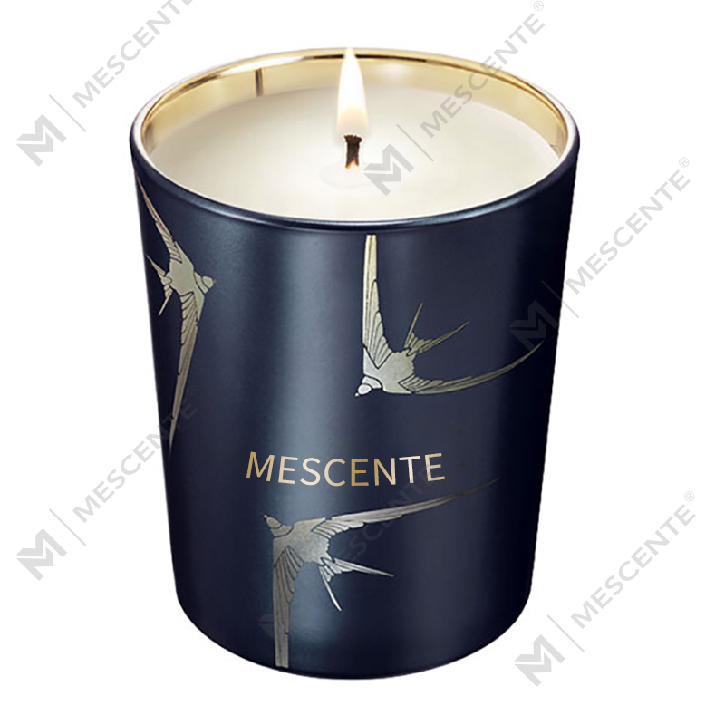 M&odore Handmade Luxuria Vitri Holder Columnae Vanilla Candelae odoratae cum crystallis