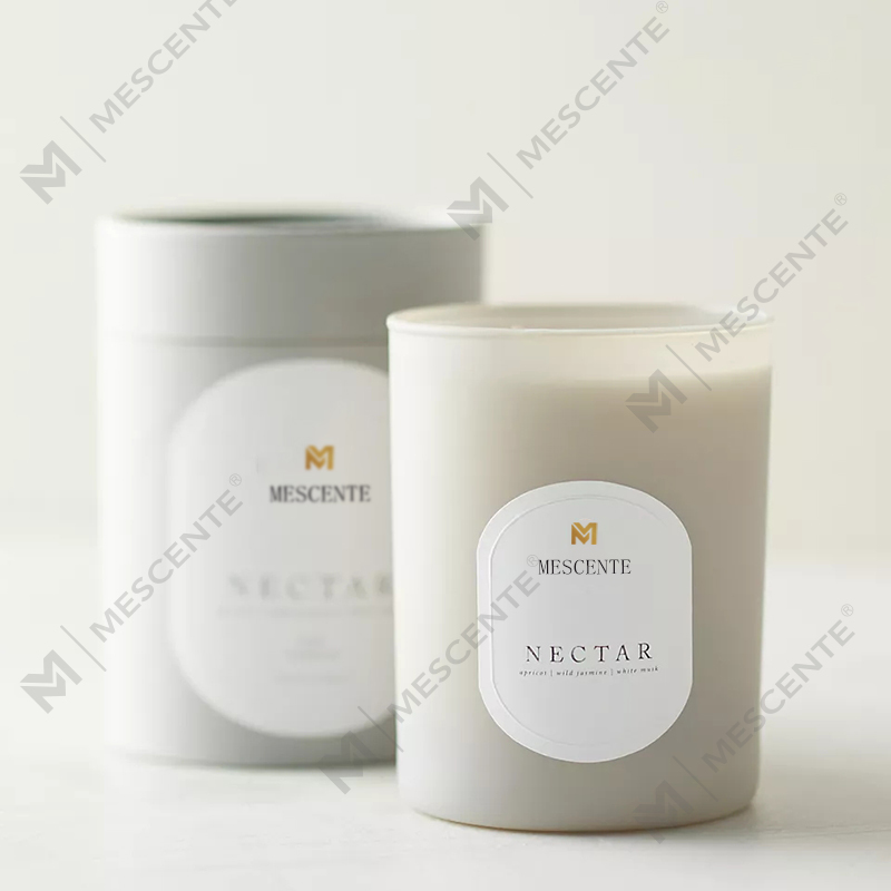 M& Scent Custom Logo Meditation Non-Toxicus Lapides Herbae Manus Fundi Naturalis Solent Soy Cerae Crystal Candles