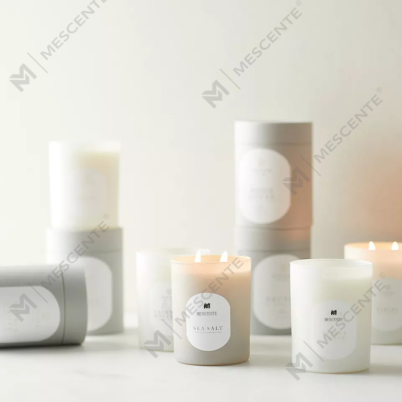 M& Scent Custom Logo Meditation Non-Toxicus Lapides Herbae Manus Fundi Naturalis Solent Soy Cerae Crystal Candles
