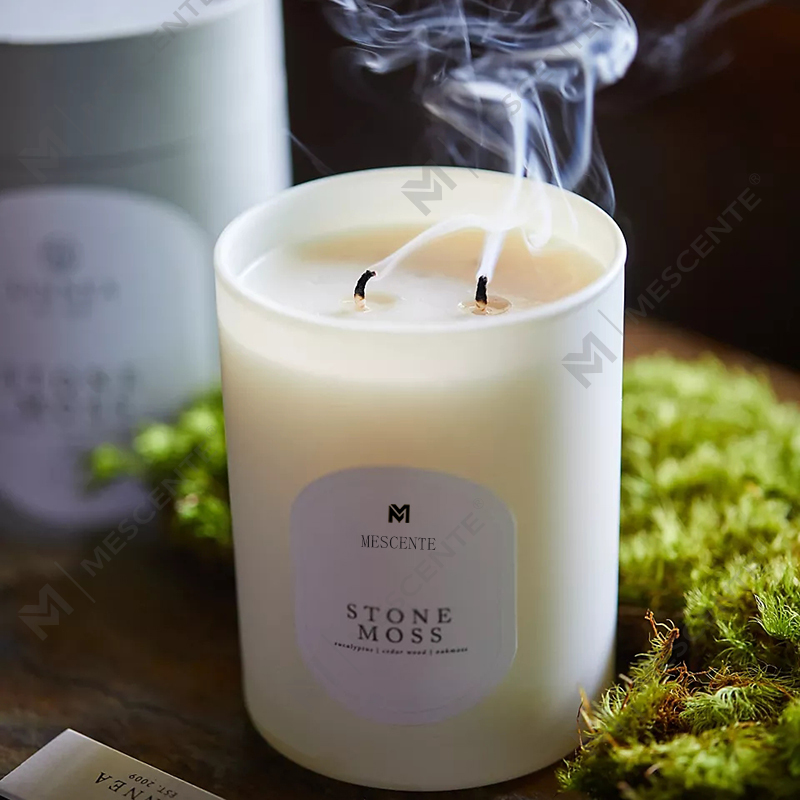 M& Scent Custom Logo Meditation Non-Toxicus Lapides Herbae Manus Fundi Naturalis Solent Soy Cerae Crystal Candles