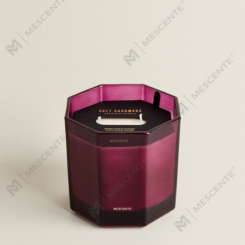 M&Scent Luxuria Nativitatis Solent Candles Aromatherapy Aroma Soy Cerae Candles in Black Glass Jar Gift Box