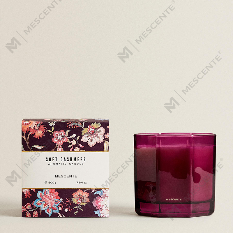 M&Scent Luxuria Nativitatis Solent Candles Aromatherapy Aroma Soy Cerae Candles in Black Glass Jar Gift Box