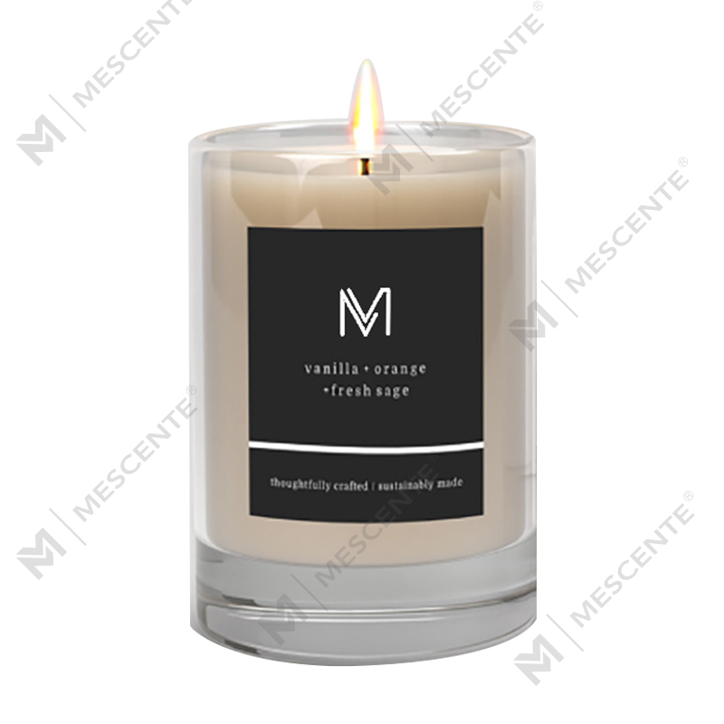 M&Solent officinam Lupum directe deliciae privatae label soy cereis candelis odoratis cum cistae in mole