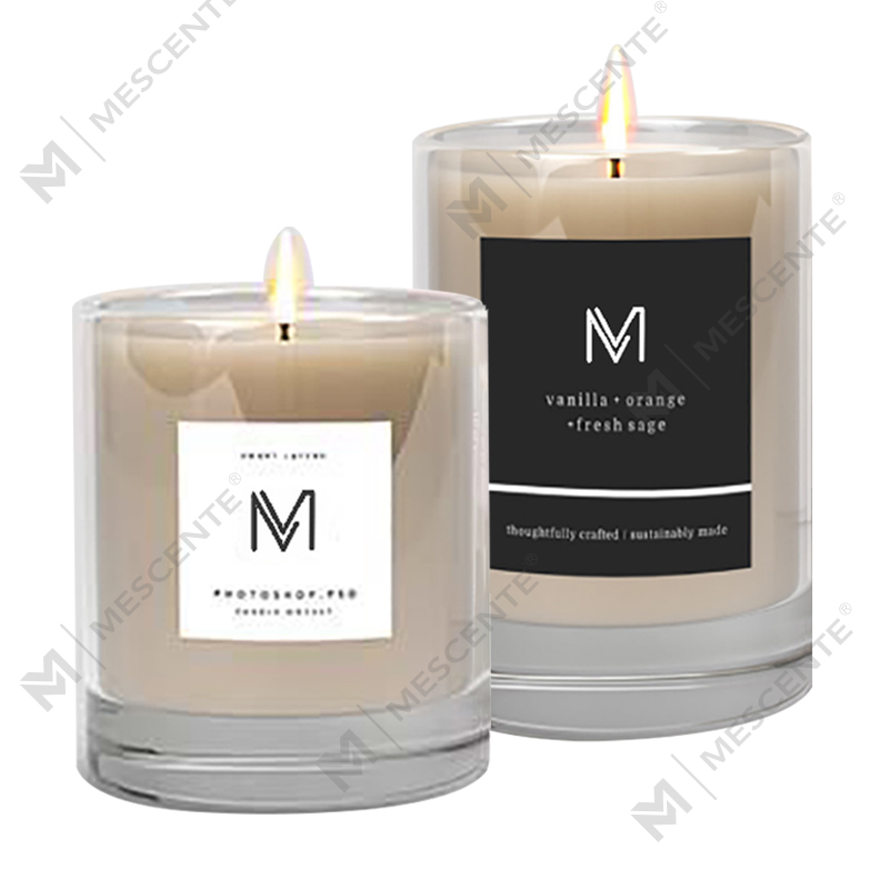 M&Solent officinam Lupum directe deliciae privatae label soy cereis candelis odoratis cum cistae in mole