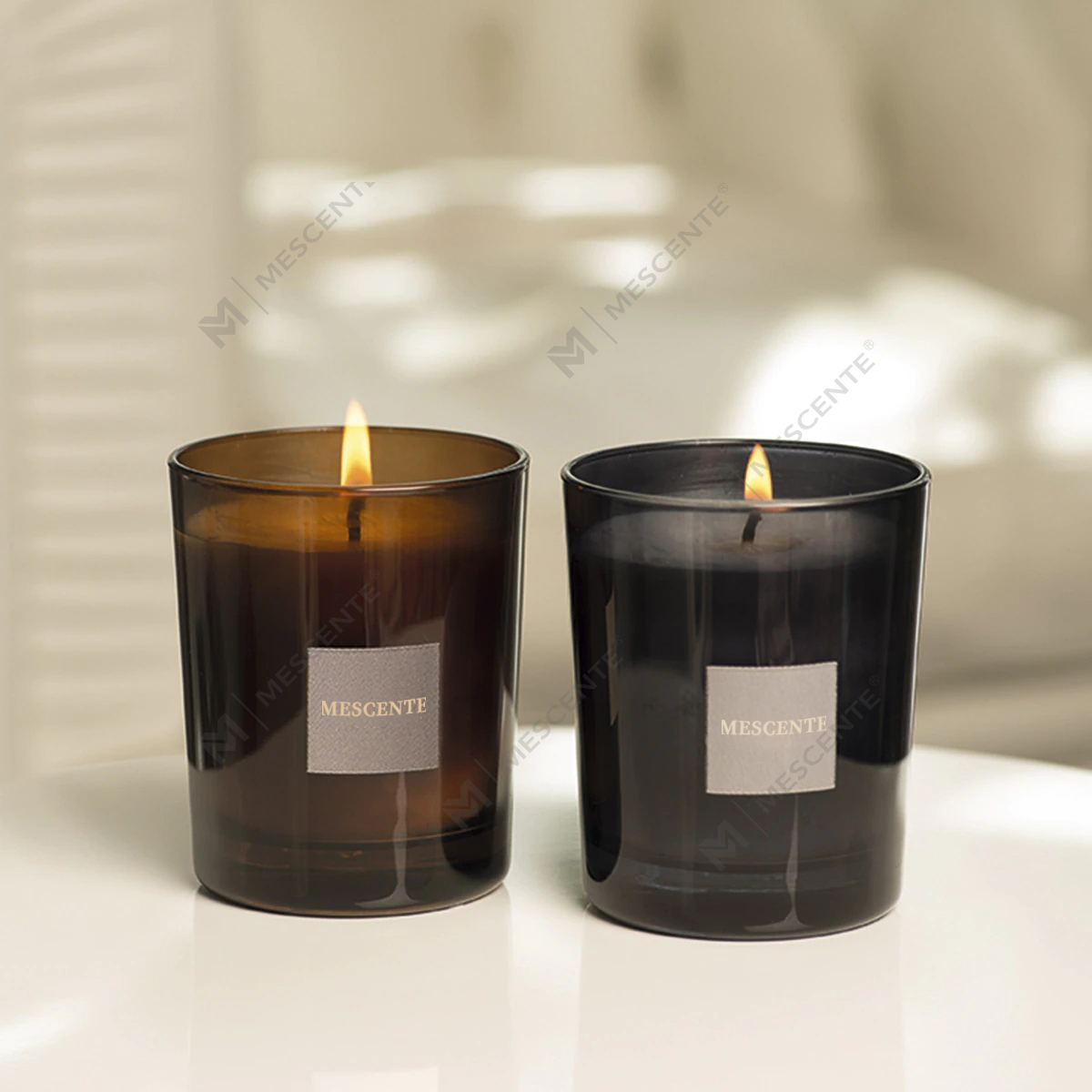 M&Solent Personalisieren Grab Klein Box Mit Klar Nicht Tropfende Kerzen Herzform Beton Candle