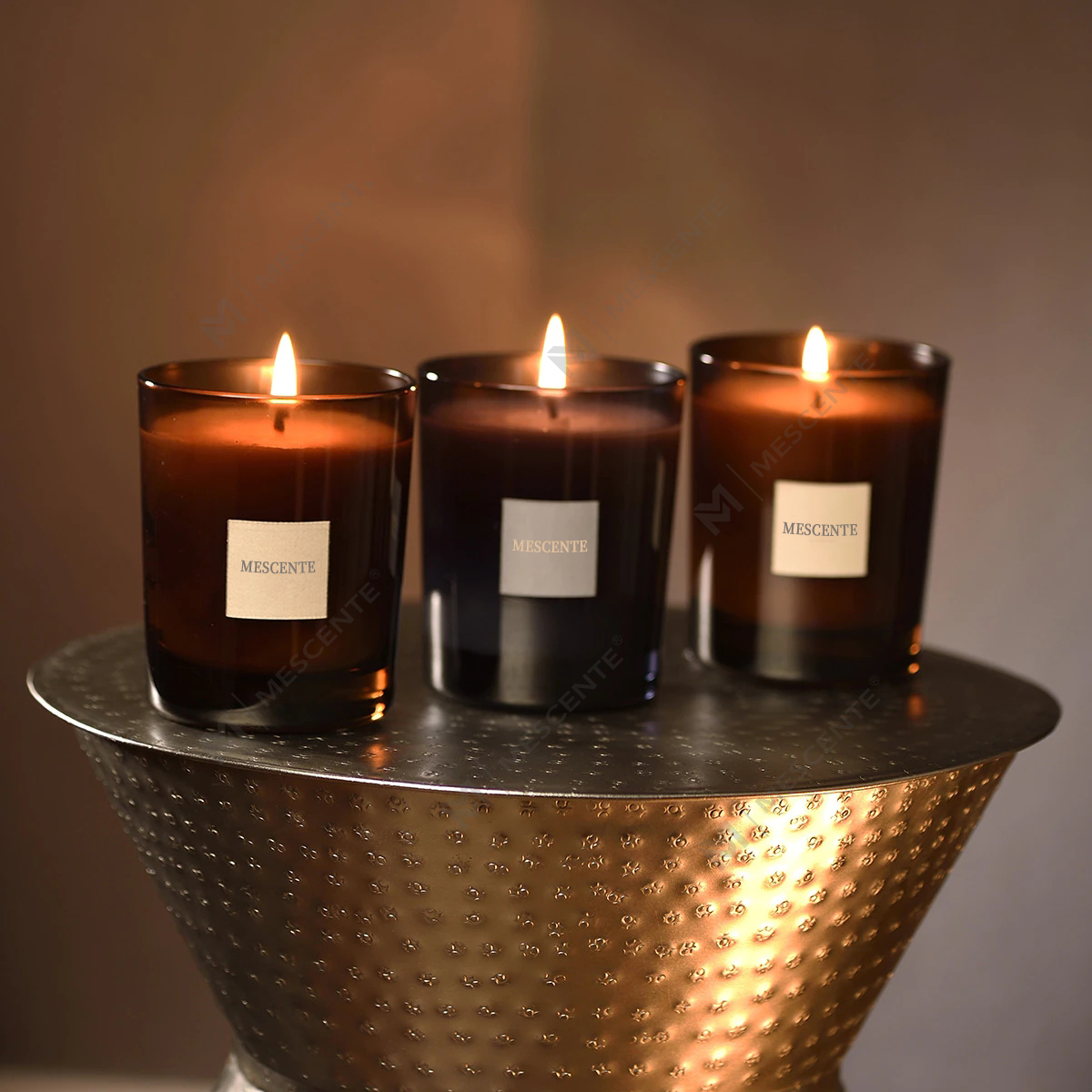 M&Solent Personalisieren Grab Klein Box Mit Klar Nicht Tropfende Kerzen Herzform Beton Candle